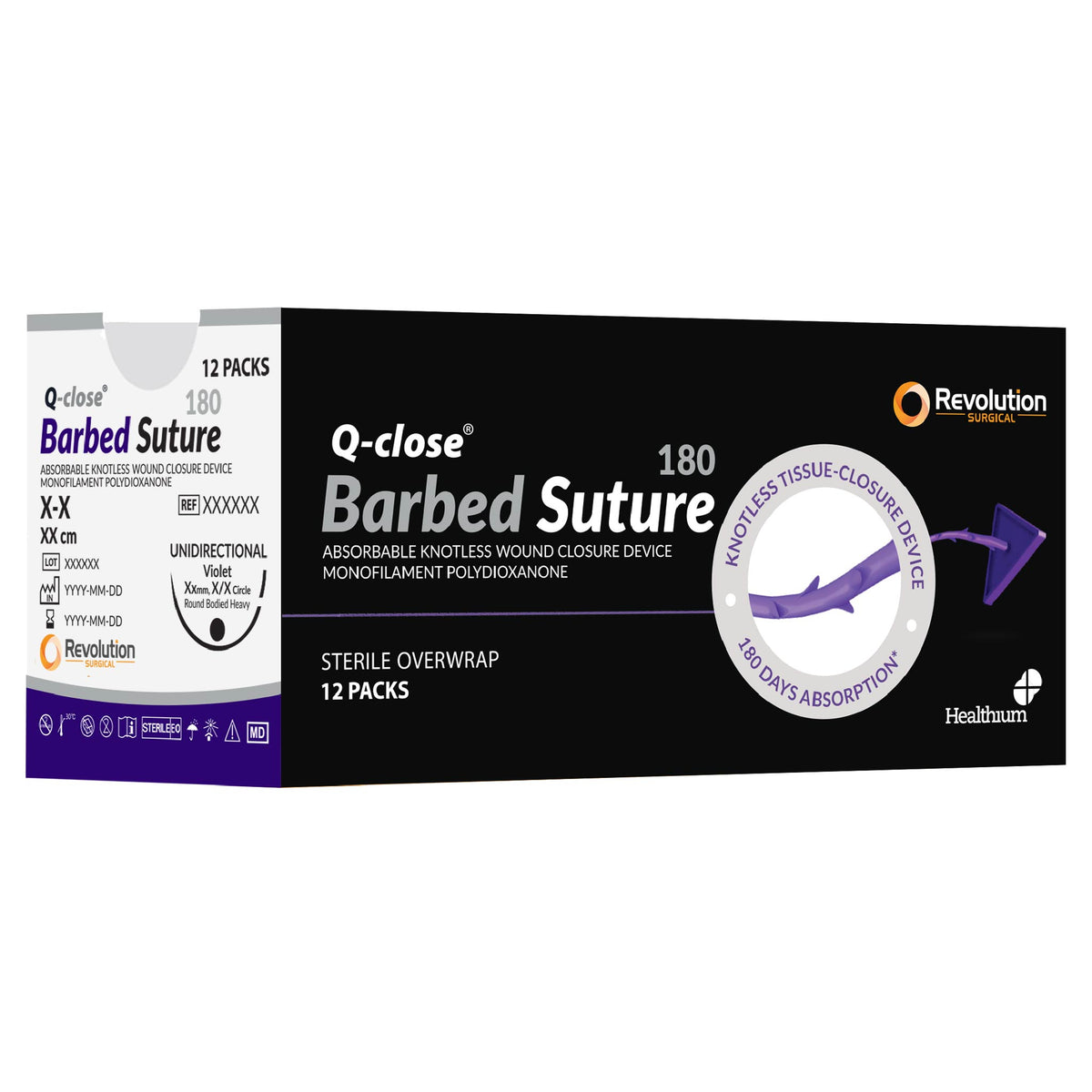 Q-Close Barbed Sutures - 180 Day