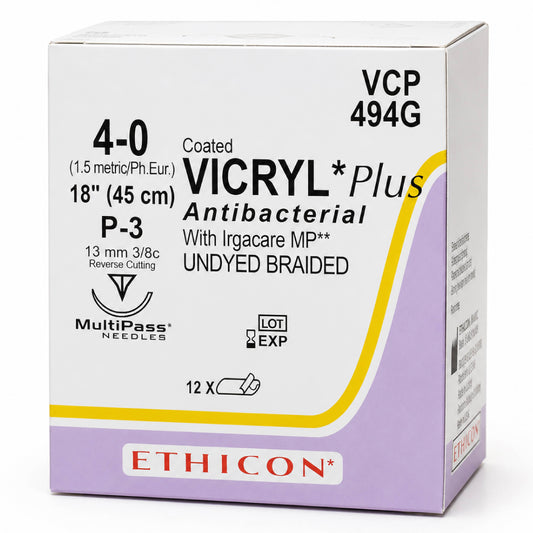 Ethicon Coated VICRYL Plus Antibacterial (Polyglactin 910) Sutures